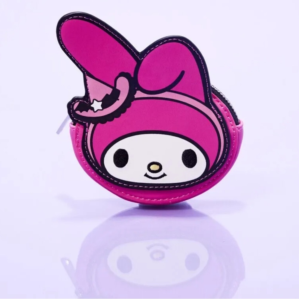 LE SANRIO LOUNGEFLY NYCC Sanrio Kuromi Witch Mini Backpack w/ My Melody Coin Bag - Picture 5 of 8